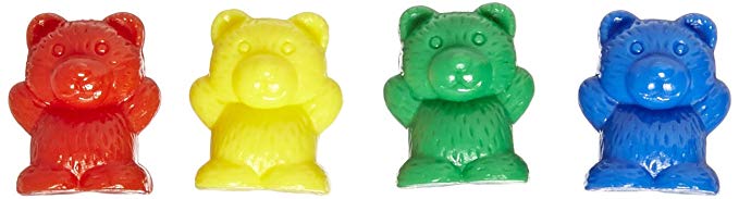 Childcraft Small Bear Counters, Assorted Colors, Set of 100