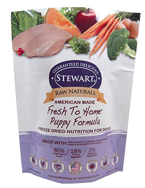 Stewart Raw Naturals Chicken Fresh to Home Puppy Formula Freeze Dried Food (1 Pack)