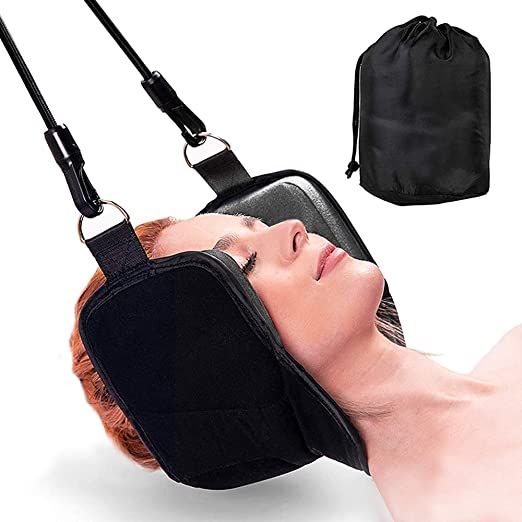 Neck Traction Hammock - for Neck Pain Relieves Neck Back and Shoulder Pain, Use Our Cervical Traction Device-Neck Sling for only 5 Minutes A Day You Will Feel The Relief Guaranteed, Portable & Adjustable