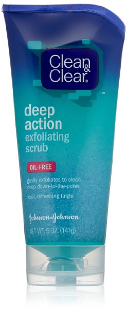 Clean & Clear Deep Action Exfoliating Scrub Oil-Free, 5 Ounce (Pack of 2)