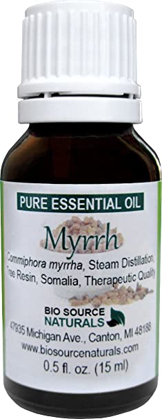 Myrrh (Commiphora myrrha) Pure Essential Oil 0.5 fl oz / 15 ml - Therapeutic Quality, 100% Pure, Undiluted, Concentrated