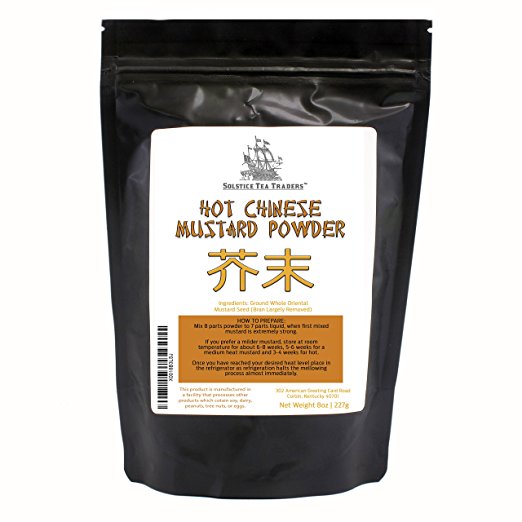 Hot Chinese Mustard Powder, Easily Mixes with Water to Make Chinese Mustard, 8oz