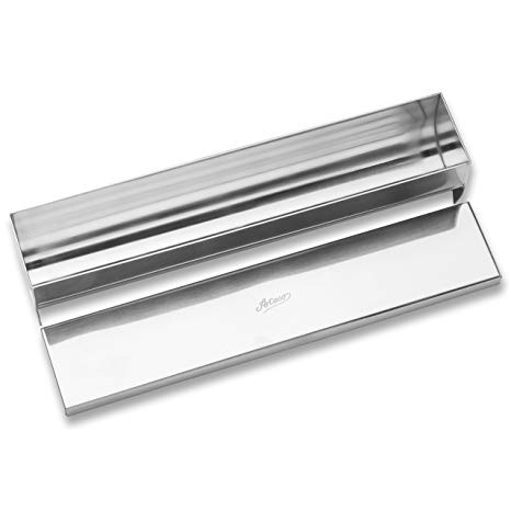 Ateco 4918 Stainless Steel Terrine Mold with Cover, Round Bottom, 11.75 by 2.25-Inches