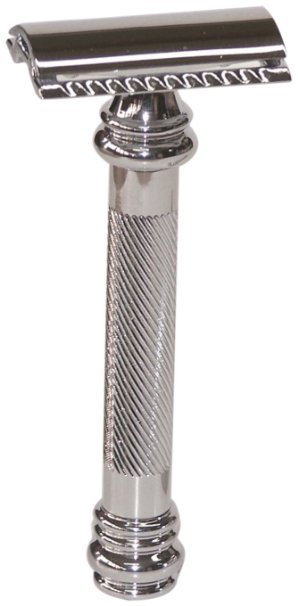 Merkur Heavy Duty Long Barber Pole Safety Razor, Chrome