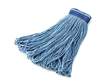 Rubbermaid Commercial Universal Headband Blue Blend Mop, 32-Ounce Size, Blue (FGE23900BL00)