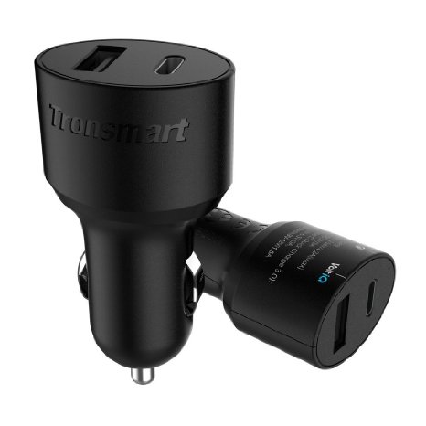 USB Type C Car ChargerTronsmart 33W Dual USB Car Charger with Quick Charge 30 Technology for Nexus 6P Nexus 5X 5V3A
