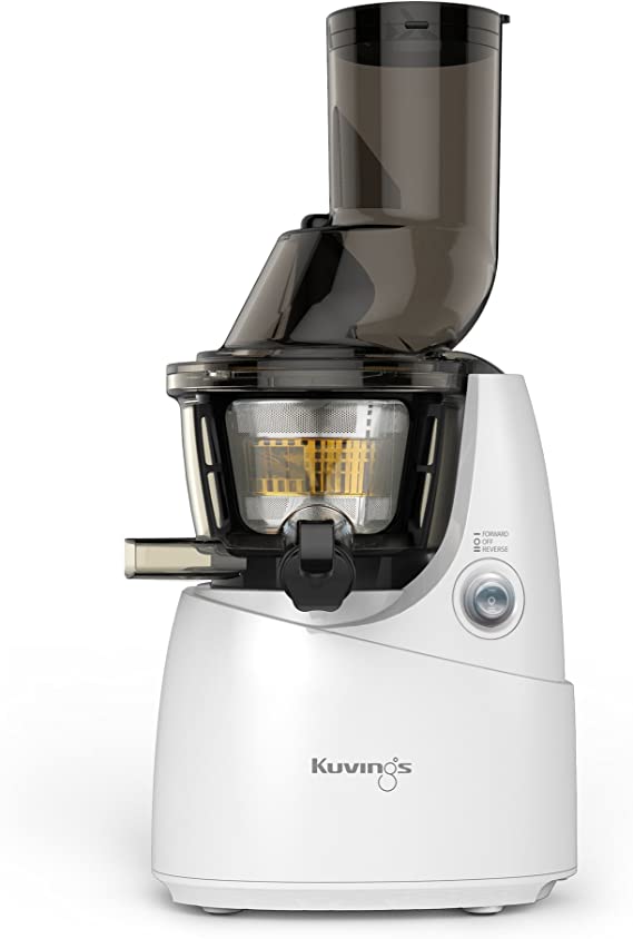 Kuvings Whole Slow Juicer B6000WR White, includes Sorbet and Smoothie Strainer