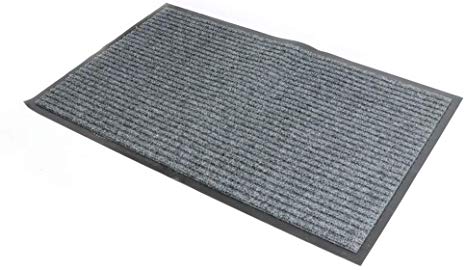 fani Door Mats Heavy Duty Large Outdoor Indoor Entrance Doormat Floor Mats Shoe Scraper Doormat with Anti-Skid Rubber Back (Gray,23" x 35")