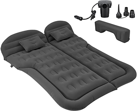 KingCamp SUV Air Mattress Thickened and Universal Car Mattress Camping Air Bed Dedicated Mobile Cushion Extended Outdoor for SUV Back Seat 6 Air Bags Black, One Size (KM2201_Beige-USVC)