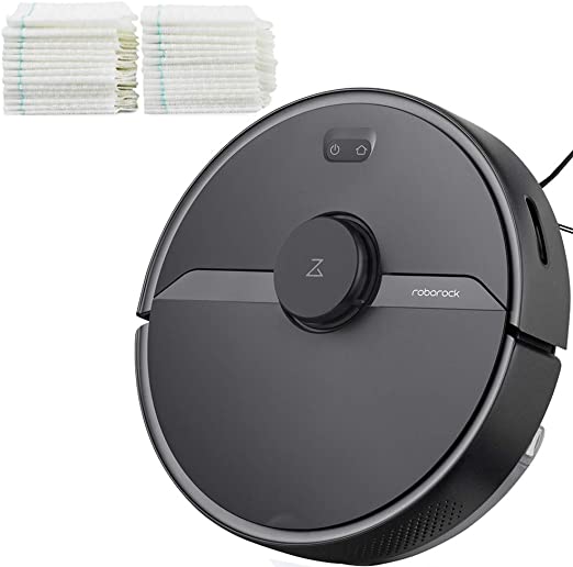 Roborock S6 Pure Robot Vacuum Cleaner and Disposable Mop Cloth(30pcs) Bundle