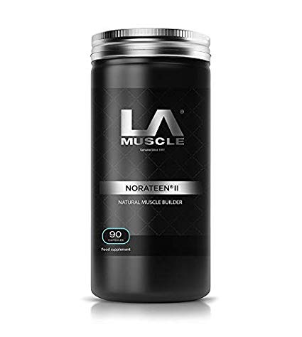 LA Muscle Norateen II Natural Muscle Builder Pills 90 Capsules. Powerful Natural Muscle Builder 100% Safe With No Side Effects Even For Drug-Tested Athletes, Increases Strength, Definition & Lean Muscle Quickly and Naturally. Lifetime Money Back Guarantee, Risk Free Purchase