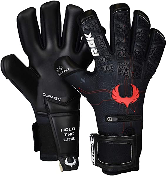 Renegade GK Limited Edition Rogue Soccer Goalie Gloves with Microbe-Guard (Sizes 6-11, Level 4 ) Pro-Tek Fingersaves & 4 3MM Giga Grip | Only 1500 Made for Each Style | Based in The U.S.A.