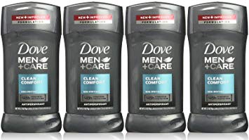 Dove Men Plus Care NonIrritant Antiperspirant, Clean Comfort, 2.7 Ounce (Pack of 4)