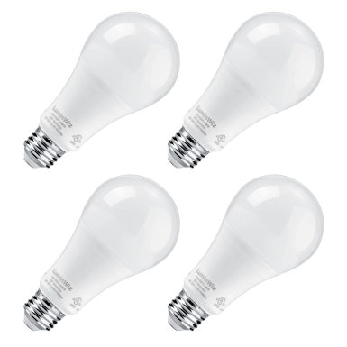 A21 LED Bulb, LuminWiz 15.5W 4000K 1700lm Dimmable UL-Listed Energy Star LED Light Bulbs,100W Equivalent, Daylight White,Medium Screw,E26 Base,4-Pack