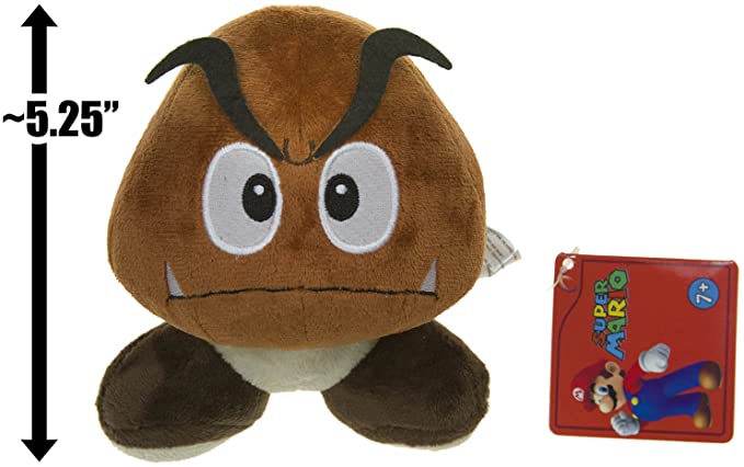 Goomba ~5.25" Plush - Super Mario Bros Plush Series