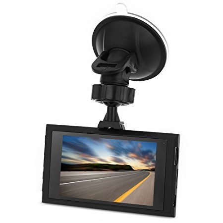 AUTOLOVER 1080P Car Dash Cam In-Car Dashboard Camera Full HD 170 Degree Wide Angle Car DVR Recorder Ultra-Thin G-Sensor / IR Night Vision / Loop Cycle Recording