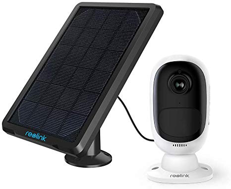 Reolink Argus 2 Solar Panel | Rechargeable Battery-Powered Security Camera | Outdoor Wireless |1080p HD Wire-Free 2-Way Audio Starlight Color Night Vision w/PIR Motion Sensor & SD Socket