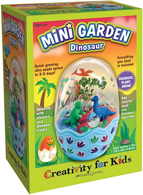 Creativity for Kids Mini Garden Kit – Dinosaur Egg Terrarium - Arts and Crafts for Boys and Girls