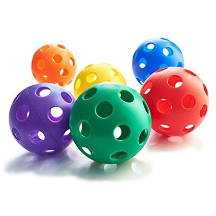 Plastic Play Balls - Softball Size (Set of 6)