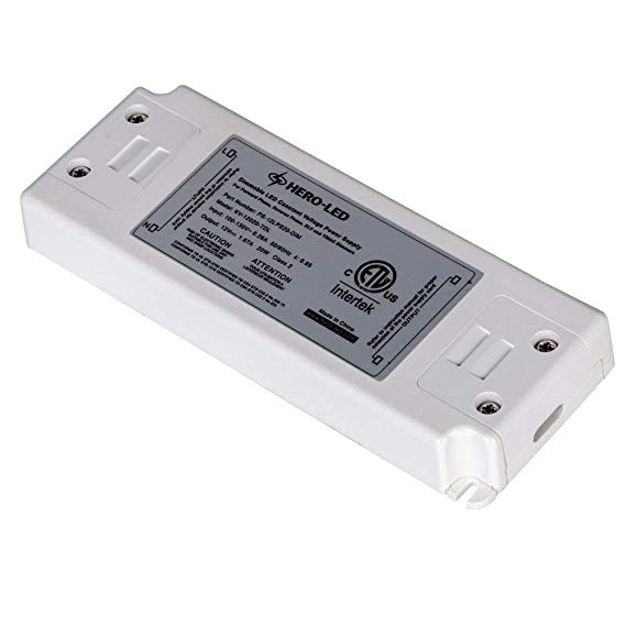 HERO-LED PS-DIM-12LPS10 ETL-listed Dimmable LED Constant Voltage Power Supply - Dimmble LED Transformer 12V DC, 0.8A, 10W