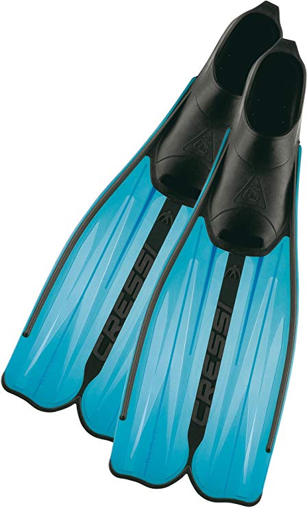 Cressi Adult Snorkeling Full Foot Pocket Fins | Good Thrust, Light Fin | Rondinella: designed and made in Italy