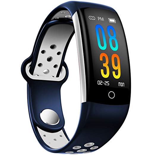 IP68 Fitness Tracker Blood Pressure Heat Rate Monitor Smart Watch Blood Oxygen Sleep Monitor Activity Tracker Pedometer Watch for Women Men Kids