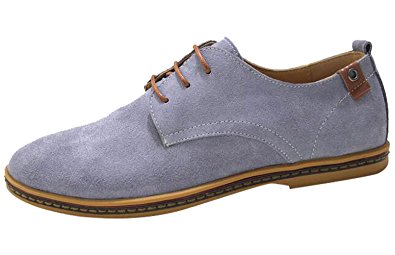 CANRO Men's Lace Up Leather Oxfords Shoes