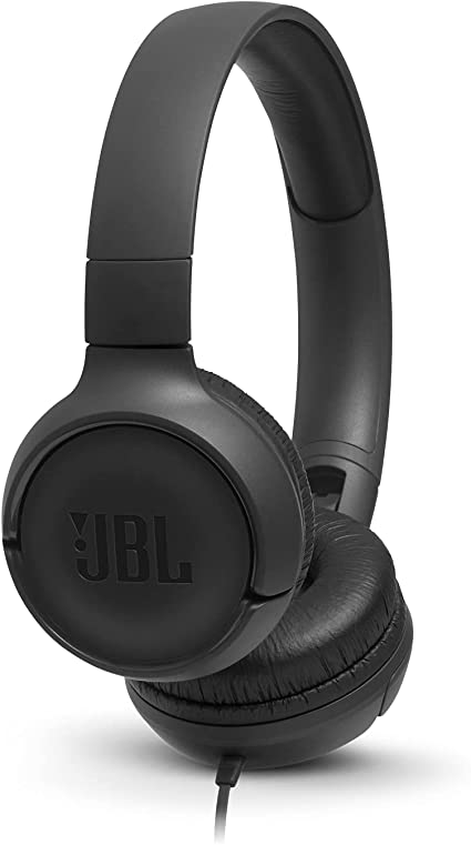 JBL Tune 500 Wired ON Ear Headphones Black