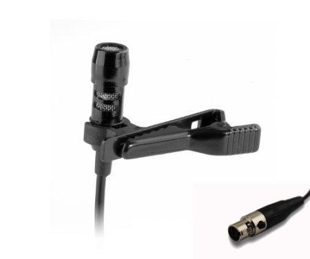 Pro Lavalier Lapel Microphone JK MIC-J 016 for Shure Wireless Transmitter - Noise Cancelling Condenser Mic