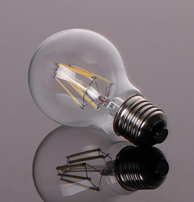 Leadleds LED Filament Light Bulb Nostalgic Edison Style E27 4W to Replace 40W Incandescent Bulb Soft White 360deg Beam Angle2700K