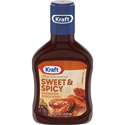Kraft Sweet & Spicy Slow Simmered Barbecue Sauce (18oz Bottle)