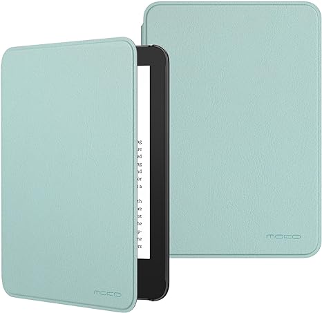 MoKo Case Fits 6" All-New Kindle (11th Generation-2022 Release)& International Version, Lightweight Shell Cover with Auto Wake/Sleep for Kindle 2022 11th Gen e-Reader, Light Green