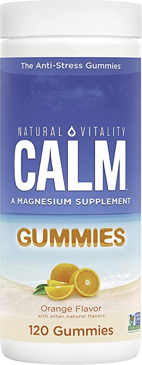 NATURAL VITALITY Orange Calm Gummies, 120 CT