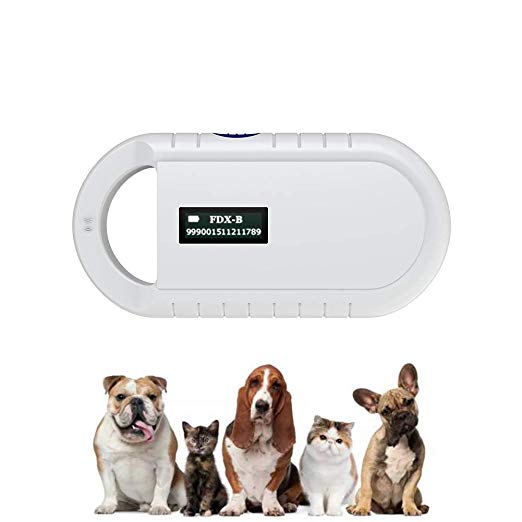 DDZ Pet Microchip Scanner, 134.2kHz ISO11784/ISO11784/FDX-B/EMID RFID Pet Microchip Reader for Animal/Pet/Dog/Cat/Pig