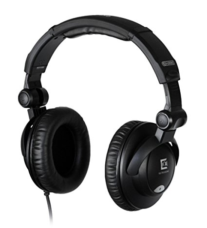 Ultrasone HFI-450 S-Logic Surround Sound Professional Closed-Back Headphones with Transport Bag, Black