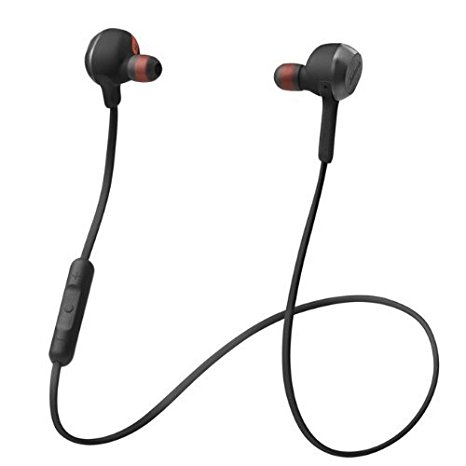 Jabra ROX Wireless Bluetooth Stereo Earbuds - Black (Certified Refurbished)