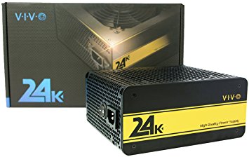 VIVO 24K 650W 80  GOLD PC Computer ATX Desktop Fully Modular Power Supply (PSU-650G)