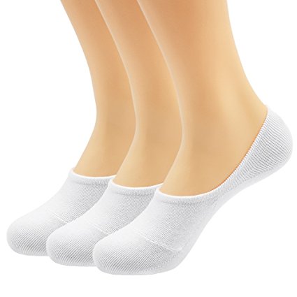 Hippih Women's 3 to 9 Pack Thin Casual No Show Socks Non Slip Flat Boat Line