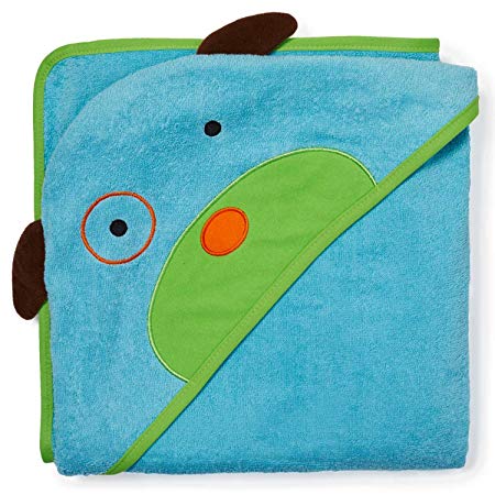 Skip Hop Baby Hooded Towel, 100% Cotton French Terry, Dog