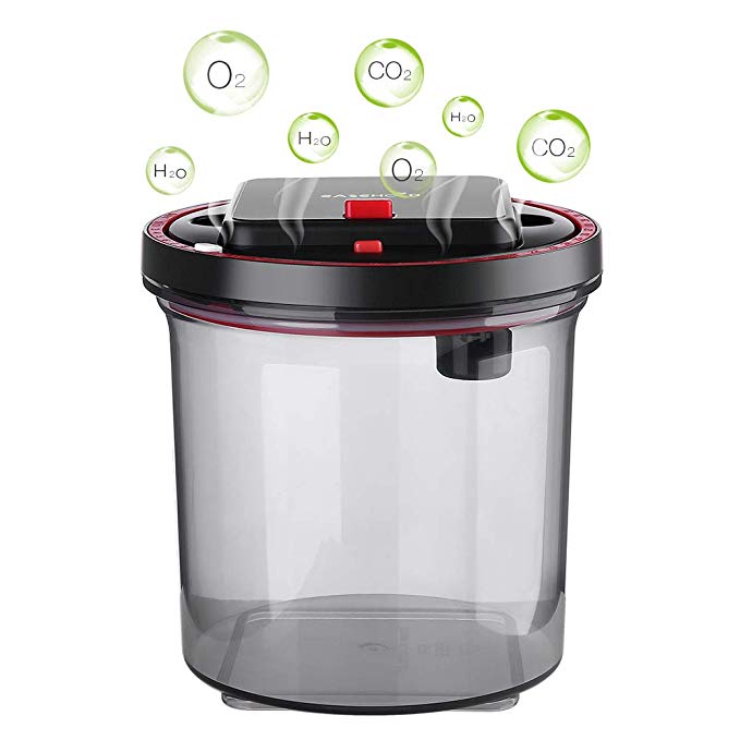 EASEHOLD Vacuum Food Container Auto-Vacuum Canister Airtight Storage Jars for Tea Coffee Sugar