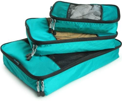TravelWise Packing Cubes - 3 Piece Set (Teal)