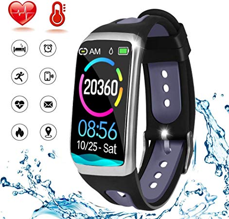Fitness Tracker Kids,Smart Watch Montre Intelligente Waterproof Sport Watch For Women Activity Tracker Men With Pedometer Calorie Step Counter Blood Pressure Heart Rate Sleep Monitor Compatible With Apple & Android Smartphones
