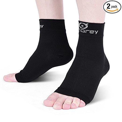 Plantar Fasciitis Socks - Compression Foot Sleeves for Men & Women, Best Plantar Fasciitis Compression Sock for Ankle Pain Relief, Heel Pain, and Treatment for Everyday Use with Arch Support (L)