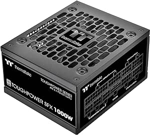 Thermaltake Toughpower SFX 1000W 80Plus Platinum ATX 3.1 Standard Power Supply; 600W 12V-2x6 Connector Included; Full Modular; 90mm FDB Fan; PS-STP-1000FNFAPU-1; 7 Year Warranty