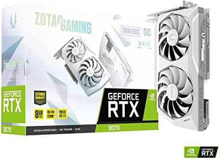 Zotac RTX3070 LHR ZT-A30700J-10PLHR GeForce RTX 3070 Twin Edge OC White LHR 8G GDDR6 Low Hashrate Gaming Graphics Card