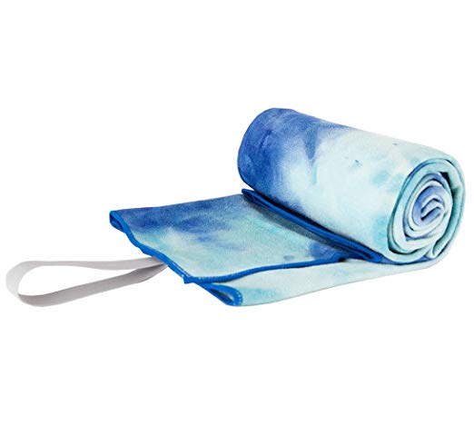 Limber Stretch Yoga Mat towel - Microfiber Bikram Hot Yoga Towel - Non Slip and Sweat Absorbent perfect for Bikram, Ashtanga, Vinyasa yoga