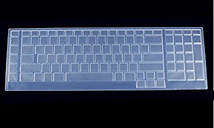 CaseBuy Ultra Thin Silicone Keyboard Protector Cover Skin for Dell Alienware 18(2013 Version), Alienware 17 R2 R3 R4(2015/2016 Version), Alienware M17(2015 Version) Gaming Laptop(Clear)