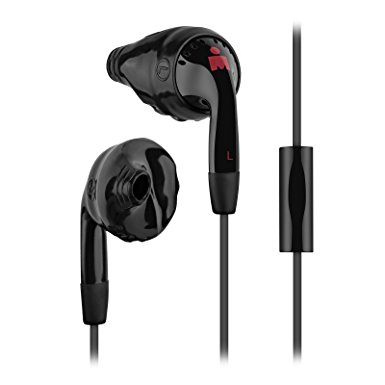 Yurbuds Ironman Inspire Talk Earbuds with 1-Button Microphone - Black (Certified Refurbished)