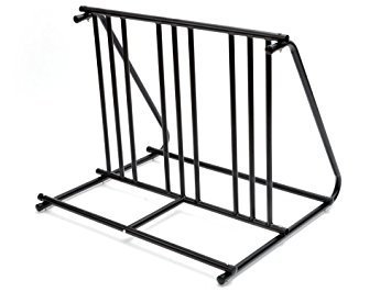 TMS Hd Steel 1-6 Bikes Floor Mount Bicycle Park Storage Parking Rack Stand 2 3 4 5