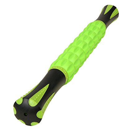 TTLIFE Muscle Roller Stick for Athletes-Muscle Roller Massager for Trigger Point, Muscle Soreness Relief, Cramping and Tightness, Help Legs and Back Recovery, 3 colors for choice (Green)